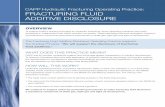 CAPP Hydraulic Fracturing Operating Practice ......CAPP Hydraulic Fracturing Operating Practice: FRACTURING FLUID ADDITIVE DISCLOSURE OVERVIEW To support CAPP’s Guiding Principles