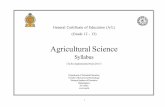 Agricultural Science - nie.lknie.lk/pdffiles/tg/eALSyl Agr.pdf · Assessment at school level needs to be done following the instructions given in the teachers's guide and School Based