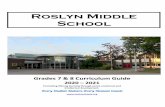 Roslyn Middle School...Roslyn Middle School Grades 7 & 8 Curriculum Guide 2020 – 2021 Promoting lifelong learning through social, emotional and intellectual development.2 ROSLYN