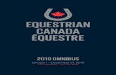 2019 OMNIBUS - Equestrian Canada Équestre · 2019 OMNIBUS January 1 – December 31, 2019 Last Updated – June 24, 2019 ALBERTA May 25-26 ALBERTA MINDS EYE HORSE TRIALS Sturgeon
