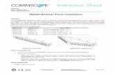 M2000 Modular Panel Installation - CommScope · The CommScope® M2000 modular panels for M-series outlets can be configured for copper, fiber, or both, and is available in 1U and