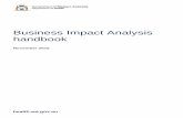 Business Impact Analysis Handbook/media/Files/Corporate...BIA Handbook November 2015 4 Figure 1 Business Impact Analysis Process Step 1 Preparation and set-up Identify the activities
