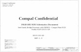 Compal ConfidentialCompal Electronics, Inc. SCHEMATIC, MB LA-7231P 4019BL B 57 2010/09/28 2011/09/28 Custom Friday, March 04, 2011 Issued Date Intel Sandy Bridge Processor with DDRIII