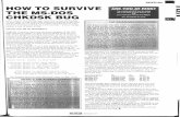 SPECIAL HOW TO SURVIVE ARE YOU RISK? THE MS·DOS ifminuszerodegrees.net/dos/misc/CHKDSK - How to survive the MS-DOS CHKDSK bug.pdfMS or PC·DOS 4.00 or 4.01 or 5.0 and your hard disk