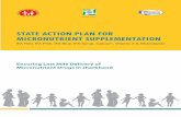 State action plan for Micronutrient SuppleMentation · ii State action Plan for Micronutrient SuPPleMentation Purpose of the State Action Plan is to guide planning, monitoring, supervision,