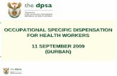 OCCUPATIONAL SPECIFIC DISPENSATION FOR ......10 CHARACTERISTICS OF NURSING OSDs (1) Unique remuneration structures per OSD – 3% increments between notches OSD for Professional Nurse
