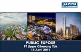 PUBLIC EXPOSE - Lippo Cikarang · • A systematic and pragmatic approach to the development of Meikarta with current focus on Phase 1A Investasi di PT Lippo Cikarang Tbk (“LPCK”)