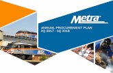 ANNUAL PROCUREMENT PLAN 2Q 2017 - 1Q 2018 ANNUAL 3Q … · ANNUAL PROCUREMENT PLAN RESOURCES Metra is committed to providing information, resources and tools to assist you in your