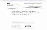 Rubber-Gasket Joints for Ductile-Iron Pressure Pipe and ... · LY AWWA Standards Committee A21, Ductile-Iron Pipe and Fittings, which reviewed and approved this standard, had the