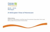 A Helicopter View of Homecare - Philip Aubrey - Montague ... · 09:45&–10:45& Montague&& & AHelicopter&View&of&Homecare&& Philip&Aubrey,& Medicines(Op+misaon(and(Pharmacy(ProcurementSecondary(Care(Lead,(NHS(London