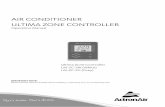 AIR CONDITIONER ULTIMA ZONE CONTROLLER · 1. Turn the system On by pressing the Button on the master Wall Controller LM7-2* or LM24-2*. 2. To turn the Zone On, press the Button on