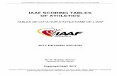 IAAF Scoring Tables of Athletics 2017 - EKJLekjl.ee/content/editor/files/Kasulik_info/Varia/IAAF...IAAF SCORING TABLES OF ATHLETICS / IAAF TABLES DE COTATION D’ATHLETISME VII The
