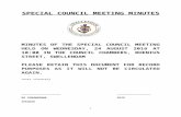 · Web viewAug 24, 2016  · special council meeting minutes. minutes of the special council meeting held on wednesday, 24 august 2016 at 10:00 in the council chambers, rhenius street,