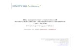Hip surgery for treatment of femoroacetabular impingement ... · 10/22/2019  · Hip surgery for treatment of femoroacetabular impingement syndrome – re-review Final report appendices