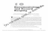 10 Documentation and Record Keeping distribute or...Documentation and Record Keeping 235 Desirable Defense Against Litigation Although a counselor’s intent may be notable and his