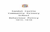 Behaviour Policy - Sandal Castle Primary€¦  · Web viewWhen a child gets a second orange card the class teacher must notify a member of the Senior Leadership team on the day of