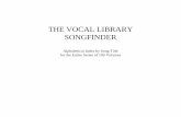 Vocal Library Songfinder - Hal Leonard Corporation · 2019-04-15 · Agnus Dei Bach, J.S. Alto/Mezzo-Soprano The Oratorio Anthology Agnus Dei Bizet, Georges High Sacred Classics yes
