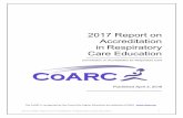 2017 CoARC Report on Accreditation 4.3...2018 CoARC Report on Accreditation in Respiratory Care Education 1 2017 Report on Accreditation in Respiratory Care Education Commission on