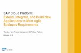 SAP Cloud Platform: Extend, Integrate, and Build New ... · multiple backend systems ... multiple backend releases (from 4.6C to SAP S/4HANA) Innovations. Benefit from innovations