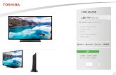 LED TV Series - toshiba-tv.com · Standby A+ LED TV Series. 24WL3A63DB Key Features Smart TV: A whole new world of entertainment awaits you on your Toshiba big screen TV and it’s