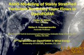 RANS Modeling of Stably-Stratified Turbulent Boundary ... · RANS Modeling of Stably Stratified Turbulent Boundary Layer Flows in OpenFOAM Jordan M. Wilson PhD Candidate & Subhas