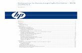 Best practices for Remote Insight Lights-Out Edition ...h10032. · This document provides customers with specific practices for using the Remote Insight Lights-Out Edition boards,