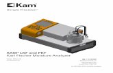 KAM LKF and PKF Karl Fischer Moisture Analyzer2 Specifications 4 3. Components 5 • Front and rear panels 5 • Display and keypad 6 4 Operation 7 • Glassware assembly/adding reagent