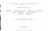 THE MINERAL INDUSTRY OF NEW JERSEY FOR 1912The Mineral Industry of New Jersey. BY M, W. TWITCIIELL. GENERAL SUMMARY. As in I9IO and I911, the statistics of the mineral production of