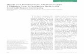Health Care Transformation Initiatives in Type 2 Diabetes ... · An interrater reliability (kappa) mea - sure of 0.85 was achieved, indicating high reliability. Common themes in both