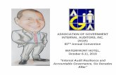 ASSOCIATION OF GOVERNMENT INTERNAL … - Dr...ASSOCIATION OF GOVERNMENT INTERNAL AUDITORS, INC. (AGIA) 60TH Annual Convention WATERFRONT HOTEL, October 8-11, 2019 “Internal Audit