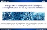 Design of base catalysts for the catalytic …...Biofuels & Bioenergy 2015 Valencia, 27. August 2015 Tobias C. Keller, Begoña Puértolas, Sharon Mitchell, and Javier Pérez-Ramírez