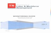 MONITORING GUIDE - Tennessee...Monitoring Process: The Tennessee Department of Labor and Workforce Development (TDLWD) PAR monitors will use this monitoring guide to conduct fiscal