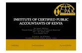 INSTITUTE OF CERTIFIED PUBLIC ACCOUNTANTS OF KENYAINSTITUTE OF CERTIFIED PUBLIC ACCOUNTANTS OF KENYA Credibility . Professionalism . AccountAbility ... subsidiary and subsequently