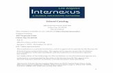 School Catalog - Internexus Los Angeles...English education complete. Our goal is to ensure that our students flourish in not only the important realm of academics, but also to oversee