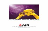 55th ANNUAL REPORT 2017/ 2018 - ems-group.com · With net sales amounting to CHF 2 146 million, EMS passed the 2 billion mark for the first time. ... with car-body materi-als and