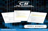 Complete C# Secrets & Tips for Professionals · C# Complete Tips & Secrets for ProfessionalsCompleteC# Tips & Secrets for Professionals Disclaimer This is an uno cial free book created