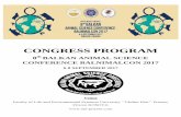 CONGRESS PROGRAM - Universitetiuni-prizren.com/repository/docs/agenda_695165.pdf · CONGRESS PROGRAM 8th BALKAN ANIMAL SCIENCE CONFERENCE BALNIMALCON 2017 6-8 SEPTEMBER 2017 Venue