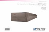YVAA Style A Air-Cooled Screw Compressor Liquid Chillers ... · Drive (VSD) technology, Johnson Controls proudly introduces the YORK® YVAA. ... Microchannel coils are made of a single