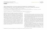 The importance of micrometeorological variations for … · 2016-01-12 · The importance of micrometeorological variations for photosynthesis and transpiration in a boreal coniferous
