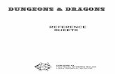 Dungeons & Dragons - Reference Sheets & Dragons/Premium... · dungeons & dragons. reference sheets. published by. tactical studies rules. lake geneva, wl 53147