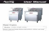 User anual User Manual - WebstaurantStore · 2015-12-08 · User anual 6 Step 2: Install the Legs (or optional casters) and Restraints. A set of legs or casters is packed with the