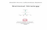 8. Health Sector Information Strategy · Health Sector Information System National Strategy Decision Action Information Government of Nepal Ministry of Health & Population Kathmandu