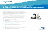 Determination of Alkalinity (Carbonate and … Library/Documents/Titration...Application Note Determination of Alkalinity (Carbonate and Bicarbonate Hardness) Introduction The alkalinity