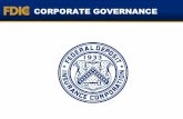 Corporate Governance - fdic.govCorporate Governance The roles and responsibilities of community bank directors and senior managers. FEDERAL DEPOSIT INSURANCE CORPORATION Principles