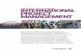 master’s programme international project management · master’s thesis that is written the final term. The master’s thesis involves individual re-search on a topic related to