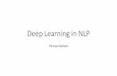 Deep Learning in NLP - University of Ottawadiana/csi5386/Parinaz_Uottawa_presentation_NLP_DL.pdf · •Neural Turing Machines (Graves et al. 2014) A Neural Turing Machine (NTM) architecture