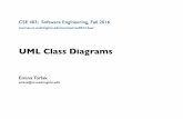 UML Class Diagrams - University of Washington · UML Class Diagrams. Outline 2 • Designing classes • Overview of UML • UML class diagrams • Syntax and semantics • Examples.