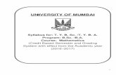 UNIVERSITY OF MUMBAI · 2017-12-18 · II Line Integrals 3 III Surface Integrals Linear Algebra USMT502 UAMT502 I Quotient Spaces and Orthogonal Linear Transformations 2.5 II ...