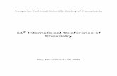 th International Conference of Chemistrychem.ubbcluj.ro/romana/conferinte/chimconf/arhiva/2005/ENG-2005.pdf · 11th International Conference of Chemistry 5 Session Presentations Saturday,