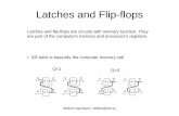 Latches and Flip-flops - KTH · JK flip-flop can be used as the T flip-flop or D flip-flop. (When flip-flops are connected to each other there are usually the inverted outputs available,